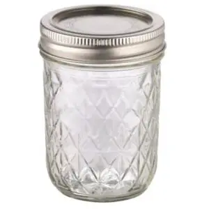 crystal preserving glass jar