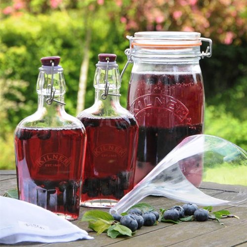 Everything you need to Make Sloe gin - just add sloes and maybe a bit of sugar.