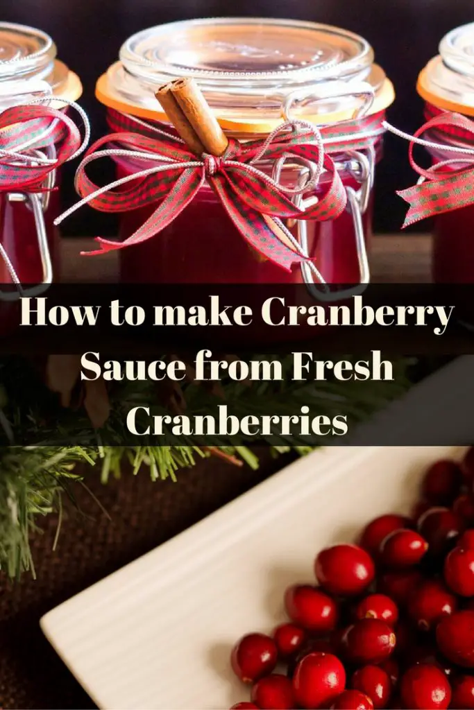 How to Make Cranberry sauce form fresh cranberries
