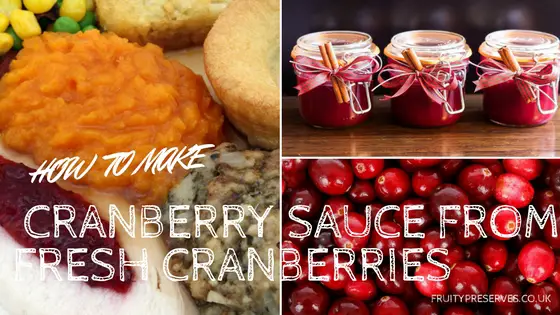 How to make cranberry sauce from fresh cranberries